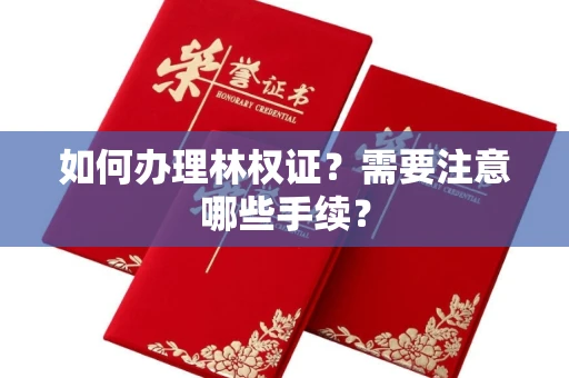 长春如何办理林权证?需要注意哪些手续?