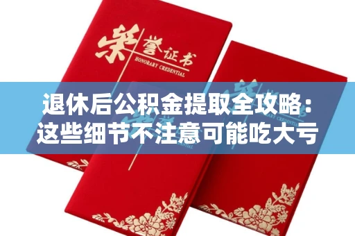 长春退休后公积金提取全攻略:这些细节不注意可能吃大亏